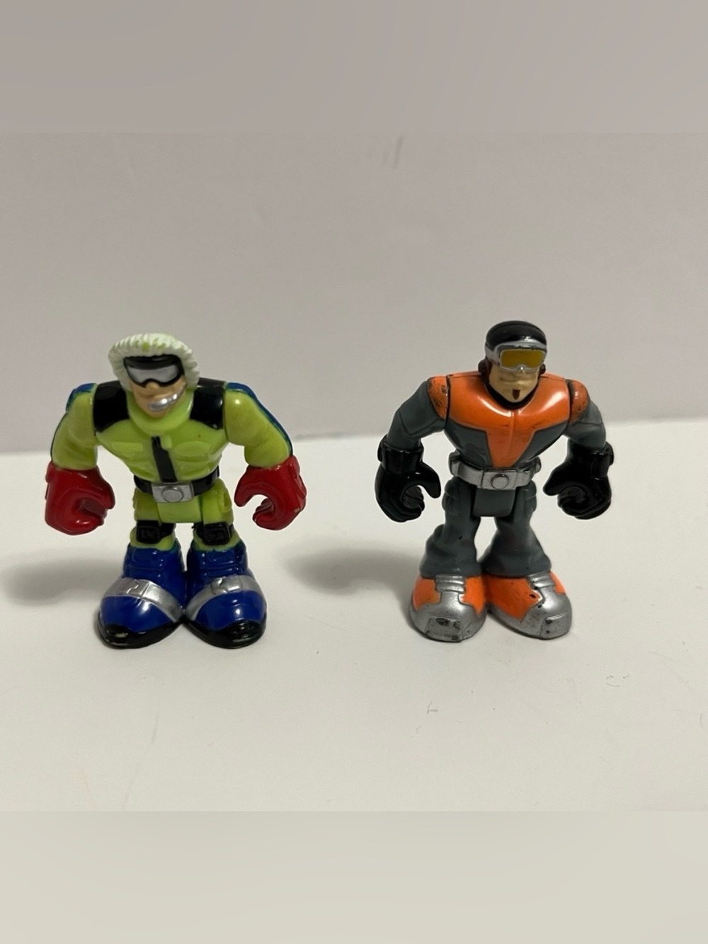 FISHER PRICE GEOTRAX train Action FIGURES LOT of 2 mini figures toys